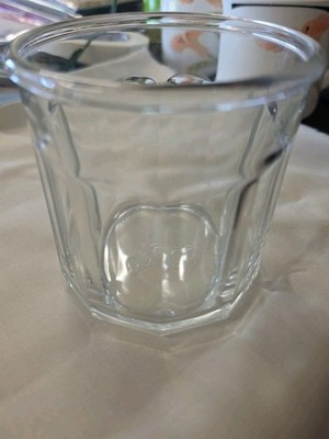 Vintage 80s Luminarc ''Working Glass'' 500 Clear 10 Panel Tumbler Made in France