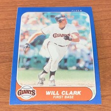 1986 Fleer Update Will Clark Rookie #U-25