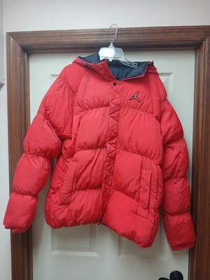 Nike Air Jordan Essential Jumpman Puffer Jacket Red/Black Men's Large DQ7348-612