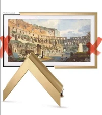 Deco 75" TV Frames Alloy Prismatic Pale Gold Bezel Samsung READ DESCRIPTION