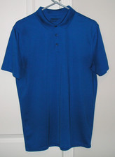 NIKE GOLF DRI-FIT TOUR PERFORMANCE MEN'S M DARK BLUE SS POLO GOLF SHIRT 