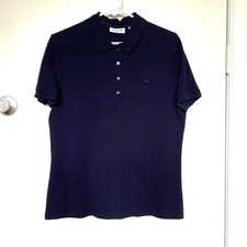 Lacoste Men  s Navy Slim Fit Polo
