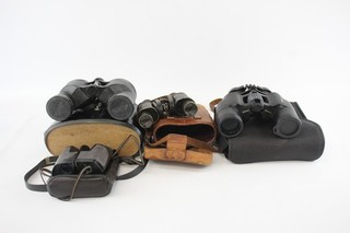 Vintage Binoculars Inc Nikon Action 8x40 & Asahi Pentax Mechanically Working x 4