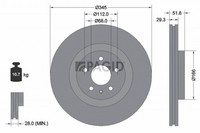 2X Bremsscheibe Pagid 54602NHC FüR Audi Q5 8RB Van A4 B8 Avant 8K5 A5 8T3 8F7