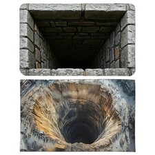 3D Optical Illusion Velvet Rug Fun Non-Slip Quick Dry Entryway Door Decoration