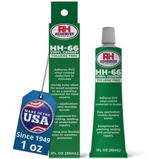 HH-66 Toluene Free Vinyl Cement, 1 oz. Tube - Vinyl Adhesive, Cement Glue, Re...