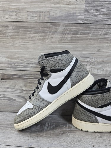 Nike Air Jordan 1 Retro High OG White Cement 2022 Size 6Y Shoes Sneakers - Picture 11 of 13