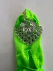 Vintage Barbie Doll Open Back Sun Jewel Swimsuit Neon Green (A227)