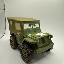 Disney Pixar Cars Mattel Shake N Go Sarge Military Truck Jeep Talking 2007 4&rdquo;