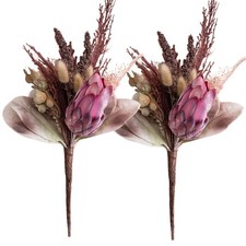 Best ASTRYAS 2Pcs Boho Dried Flower Bouquet Mix Decor Rustic Preserved Plants