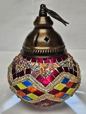 Turkish/Anatolian Demmex Mosaic Table Lamp Exquisite Colourful Cap Top ONLY
