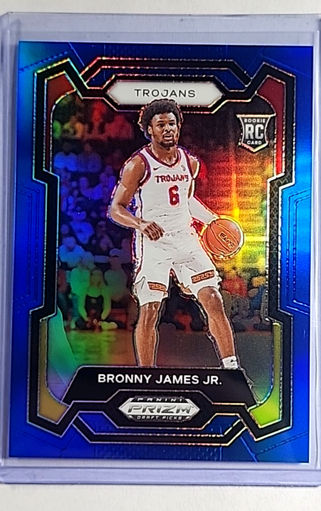2024 2024-25 Panini Prizm Draft Picks Blue #86 Bronny James Jr /199 Rookie RC