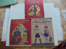 VIEILLES CHANSONS ENFANTINES DU BON VIEUX TEMPS ET BOB BOBETTE 3 VOLUMES