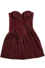 CULT GAIA BURGUNDY SATIN MINI DRESS US 0 UK 4