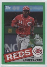 2020 Chrome 1985 Topps Green Refractor 29/99 Aristides Aquino #85TC-21 0i1i