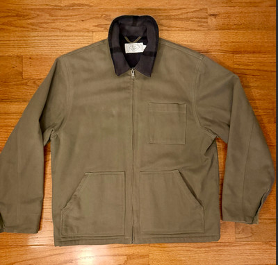 Alex Crane Point Jacket, L - Wool lined, organic cotton, gently used