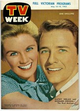 TV WEEK (Victoria) May 10 1962 RICHARD CRENNA KATHY NOLAN