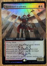 MTG Secrets Of Strixhaven, Hardened Academic - Extended Art Foil
