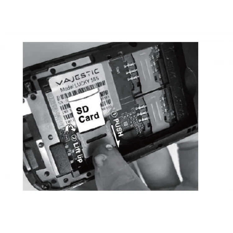 Telefono per persone anziane dual sim Majestic Luky 55s - Immagine 4 di 4