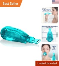 Drug-Free Adjustable Flutter Breathing Device - Enhance Lung Function Anywhere