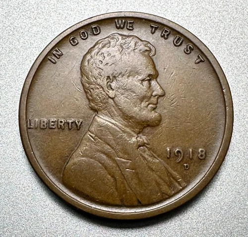 1918-D  LINCOLN CENT  XF    #1881