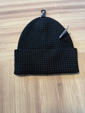Gender-Neutral Thermal-Knit Beanie for Kids SZ S-M Black Jack
