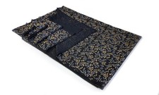 NO TARRIF CHARGES 100 ZK 307 Hand Block Print 100 Cotton 4 Yard Floral Fabric