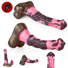 Long Dildo With Suction G-Spot Textured Big Anal Plug Fantasy Lifelike Monster