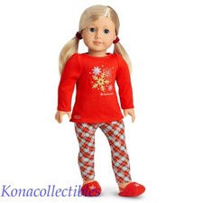 American Girl Holiday Dreams Pajamas for Dolls New Truly Me Plaid 2019