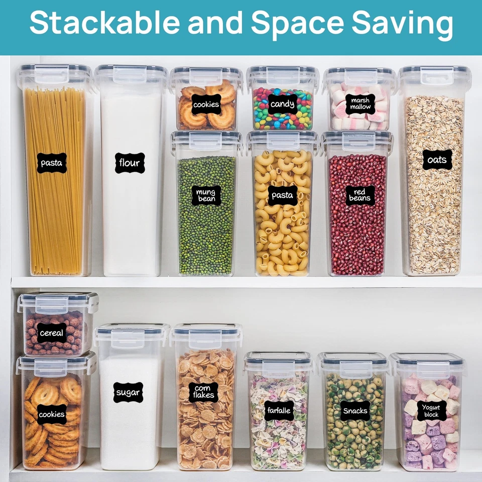 38-Piece Airtight Food Storage Container Set Kitchen Pantry Organization Caniste - Image 2 of 4