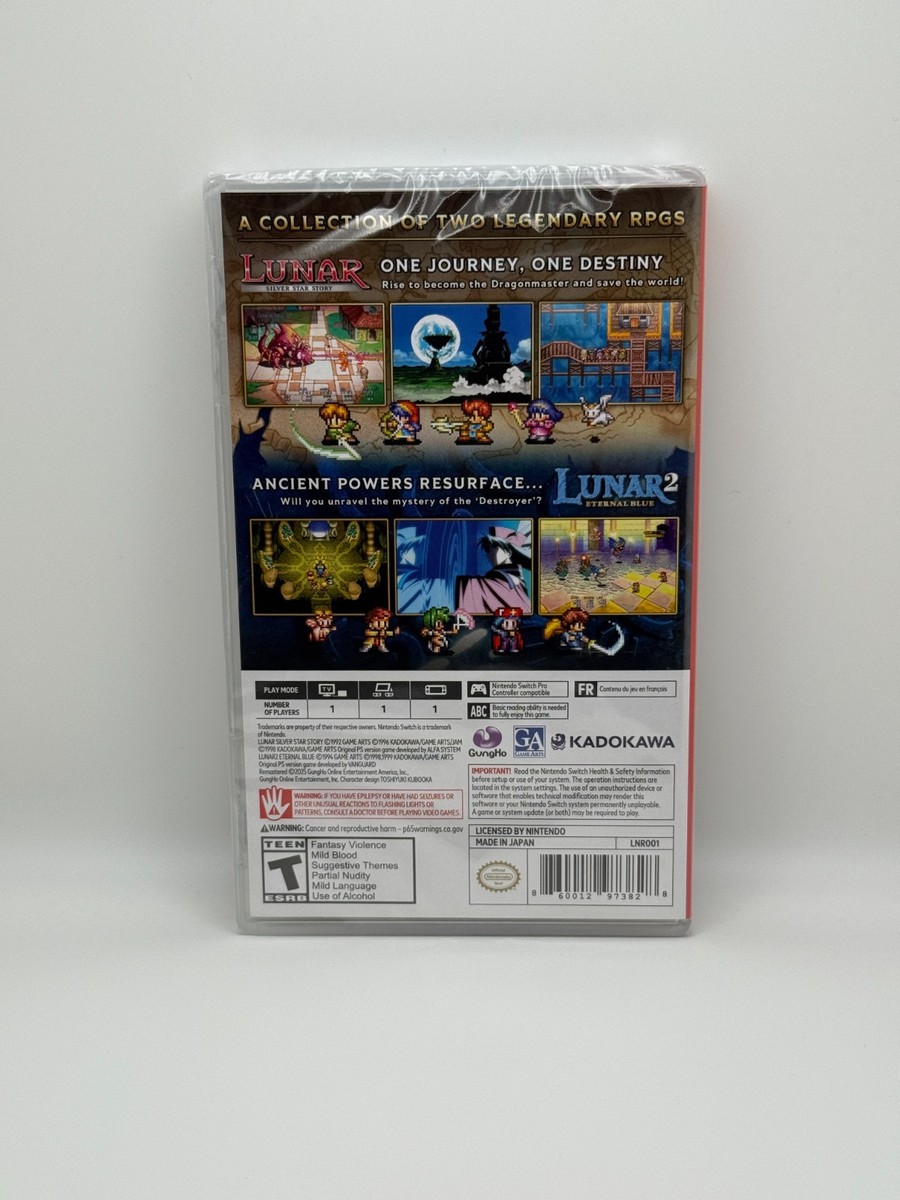 Nintendo Switch Lunar Remastered Collection Amazon.com: LUNAR Remastered Collection for Nintendo Switch