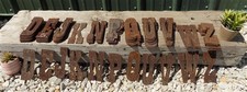 Metal Letters Playbill Font, 6 Inch Rustic Western Barn Art Craft Sign Letters B