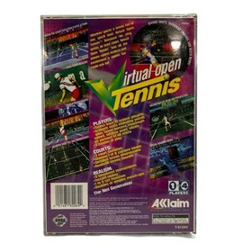 Virtual Open Tennis Sega Saturn game with booklet VINTAGE 1996