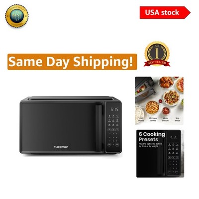 Stylish Countertop Microwave with Mute Option & Easy Clean Design - 0.7 Cu. Ft.