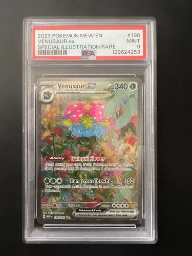 Pokemon Venusaur ex 198/165 Sv: Scarlet & Violet 151 Holo PSA 9