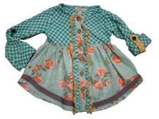 MATILDA JANE Joanna Gaines Girls Size 2 Once Upon A Time Pecan Pie Top Tunic