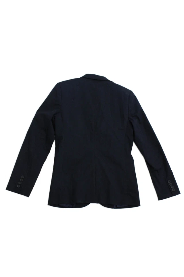 Blazer Crewcuts Niños Algodón Cuello Bolsillo Dos Botones Azul Oscuro Talla 14 Foto 4 de 4