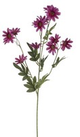 Artplants Kunstblumen Zweig Margerite Fenas, Violett, 65Cm