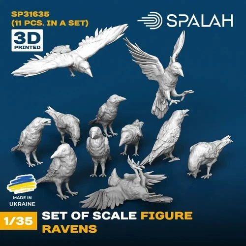 SPALAH 31635 1:35 Set of figures Ravens 11 pcs 3d printed resin kit
