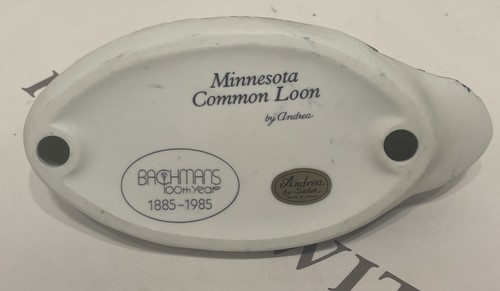 Vintage Andrea Sadek Special Edition Minnesota Common Loon Bachmans 100th Year - Bild 3 von 3