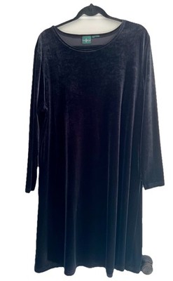 Velvet Midi Long Sleeve Dress Women 2X Black Stretch Pullover Holiday Party | eBay Velvet Midi Long Sleeve Dress Women 2X Black Stretch Pullover Holiday Party | eBay