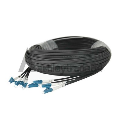   4 Cores Outdoor FTTH Fiber Optic Drop Cable SM LC UPC Patch Cord 200M #T9