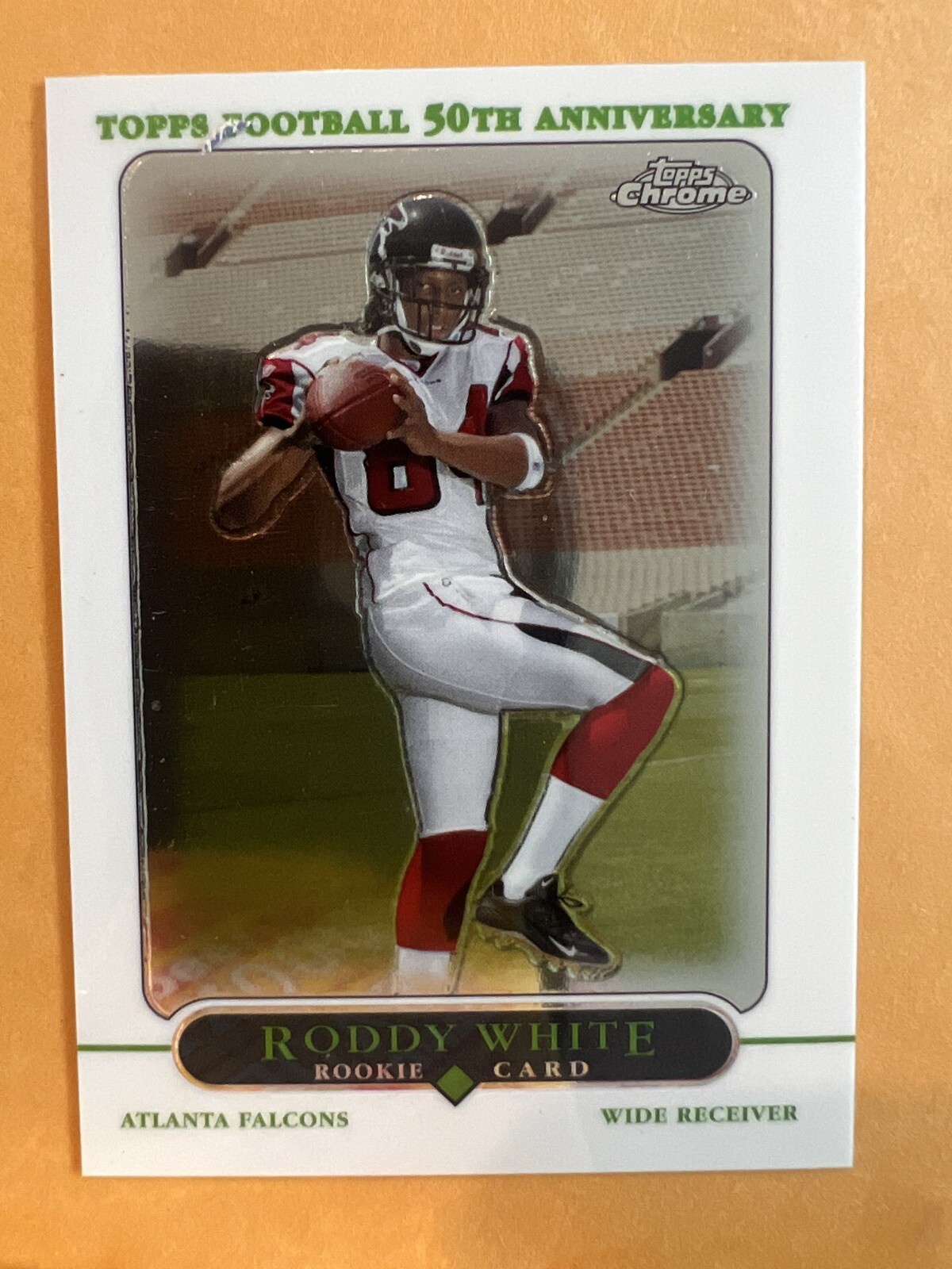 2005 Topps Chrome Roddy White  #196 Falcons Rookie RC