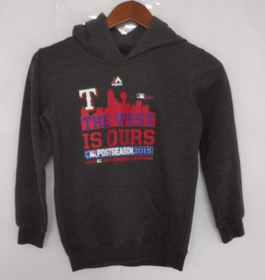OUTERSTUFF 2015 A.L West Division Champion Texas Rangers Postseason Hoodie S(8)