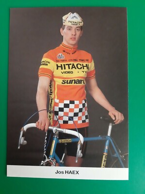 CYCLING cycling card JOS HAEX team HITACHI SUNAIR SPLENDOR 1985 