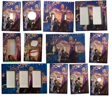 Rapunzel and Flynn Light Switch Power Duplex Outlet wall Cover Plate home decor