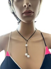 Fashion Pearl Necklace, Simple Tiny Dainty Pearl Necklace, Valentines Day Gift