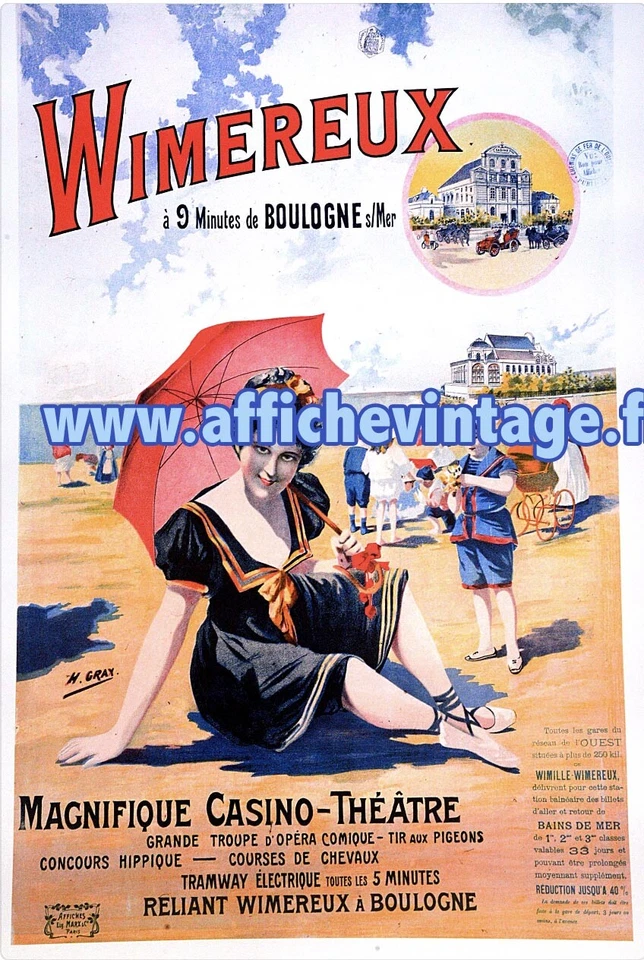 affiche poster bretagne normandie wimereux - Photo 1/1