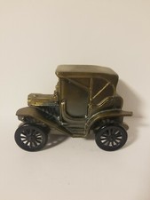 Vintage 1908 Buick Car Coin Bank Diecast Car Piggy Bank Banthrico circa 1974