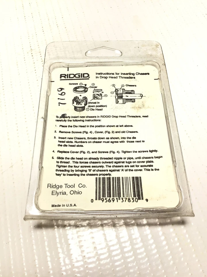 Ridgid 37830 12-R Alloy Pipe Dies 3/4" NPT 14 TPI-RH - Image 4 of 4